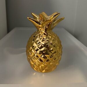 Gold Pineapple Coin Bank